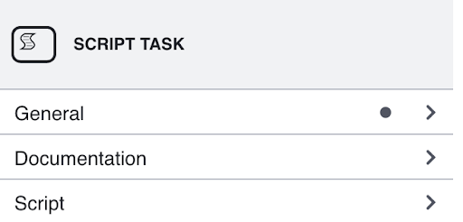 Script Properties Panel