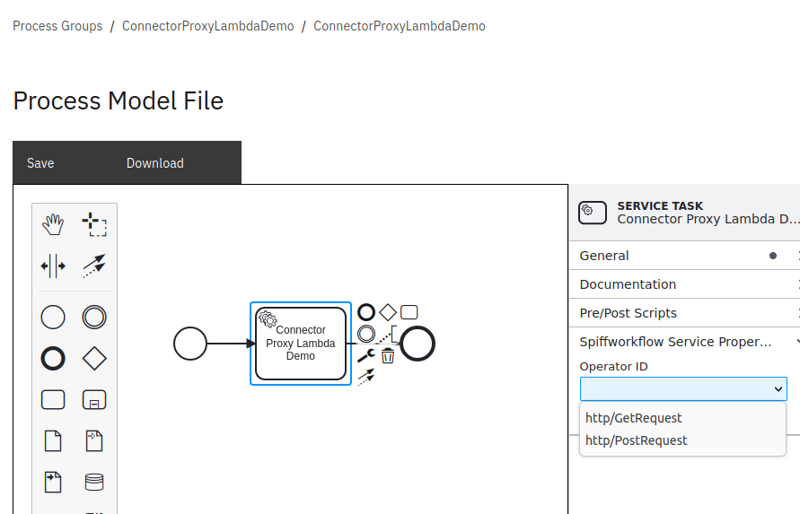 BPMN Editor Screenshot