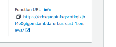 Function URL Screenshot